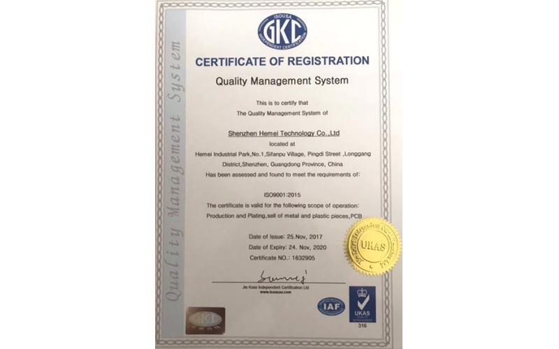 ISO9001:2015质量管理体系认证